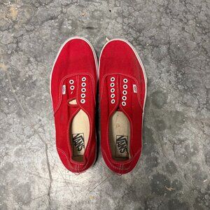 Vans Skate Shoes Red no Laces Mens 12
